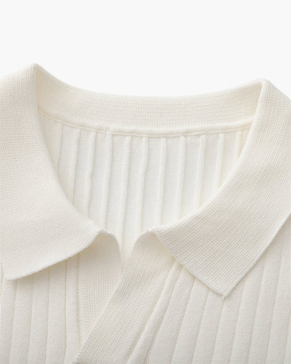 Premium gerippter Polo