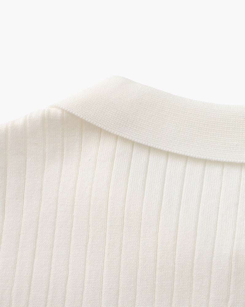 Premium gerippter Polo