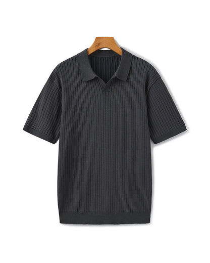Premium gerippter Polo